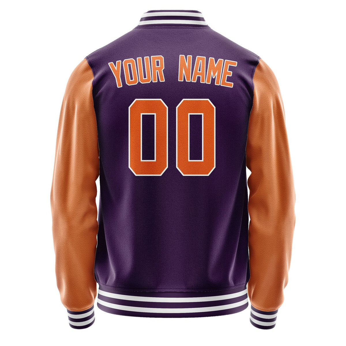 Custom Purple Orange Jacket JA0707280718B31828