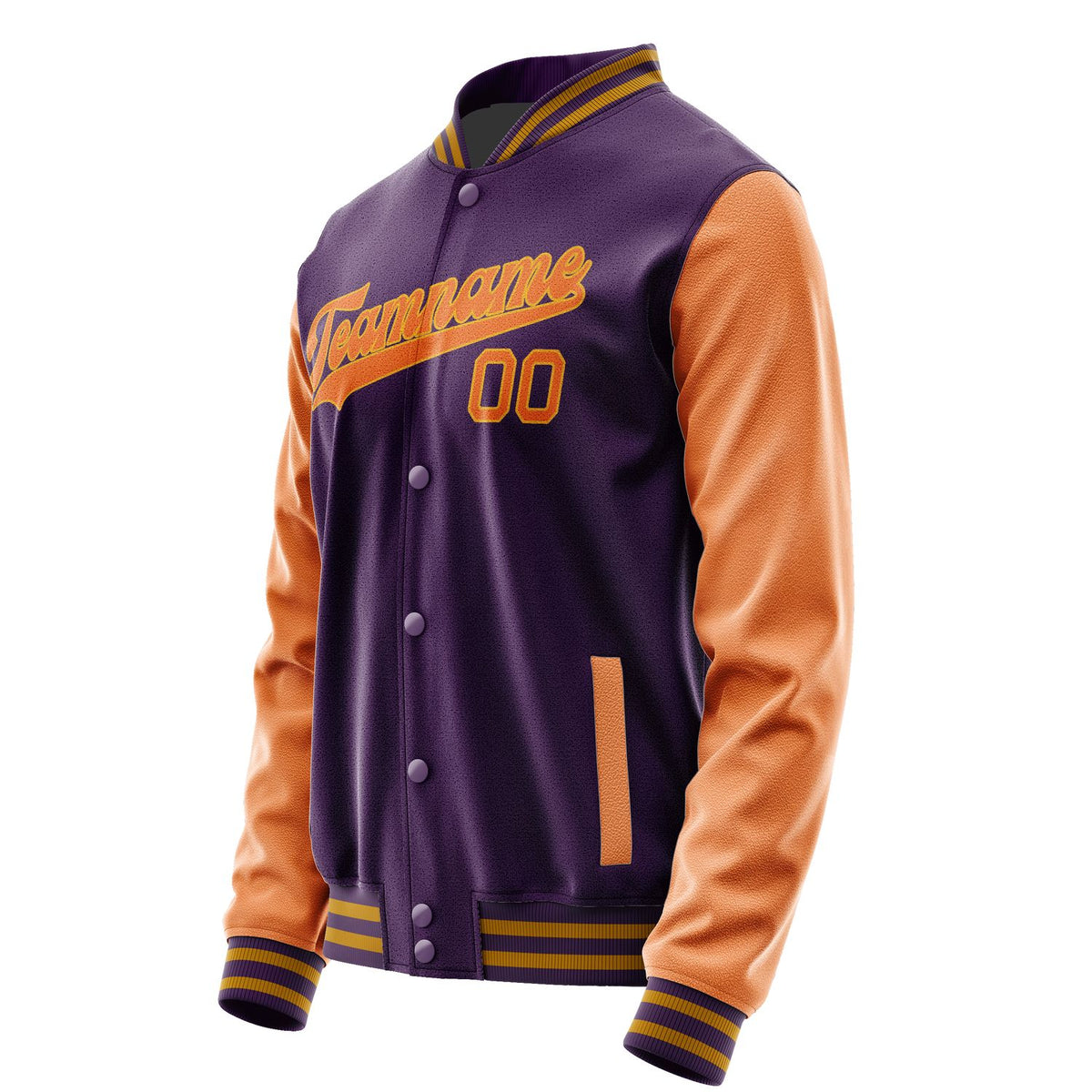 Custom Purple Orange Jacket JA0707280719B31928