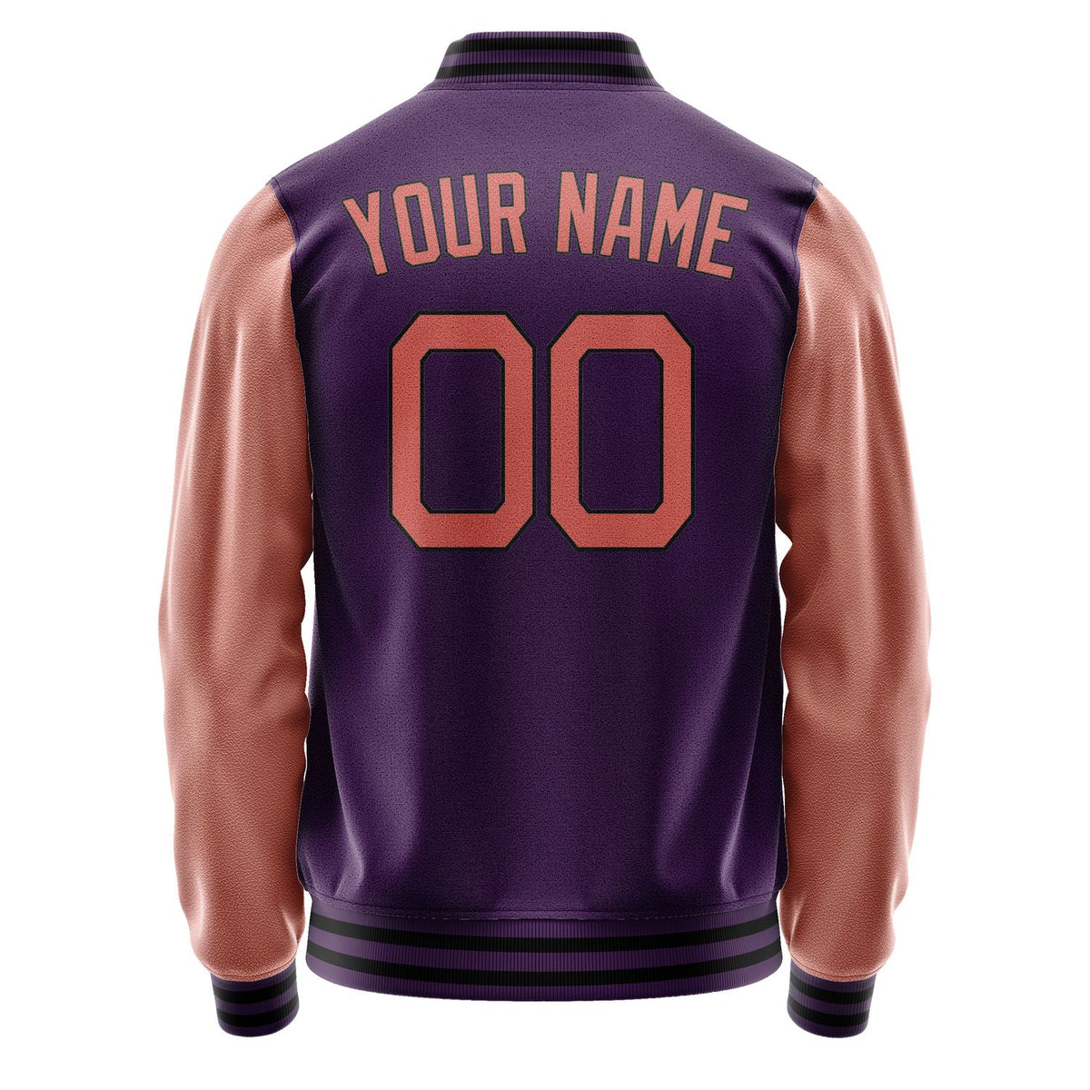 Custom Purple Orange Jacket JA0707280719B21928