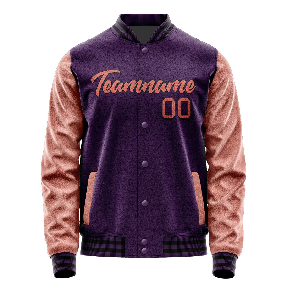 Custom Purple Orange Jacket JA0707280719B21928