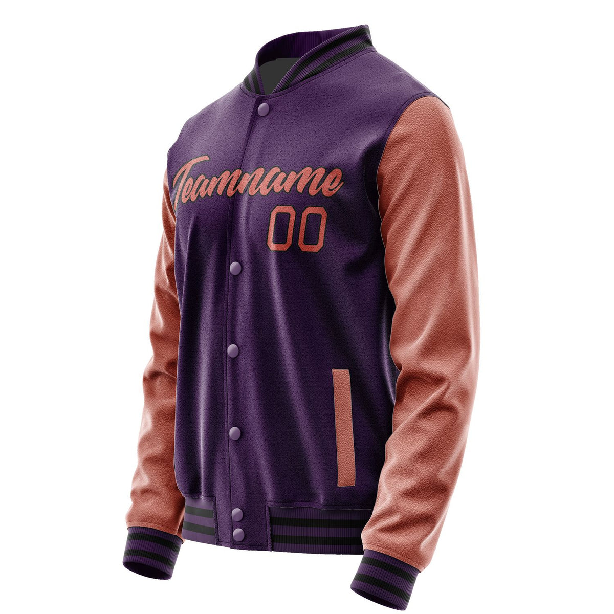 Custom Purple Orange Jacket JA0707280719B21928