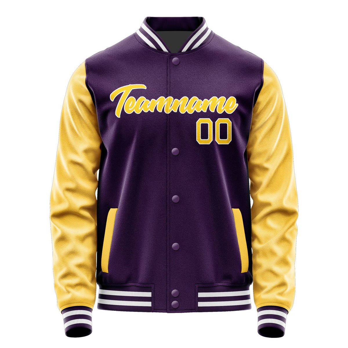 Custom Purple Gold Jacket JA0707300717B21730