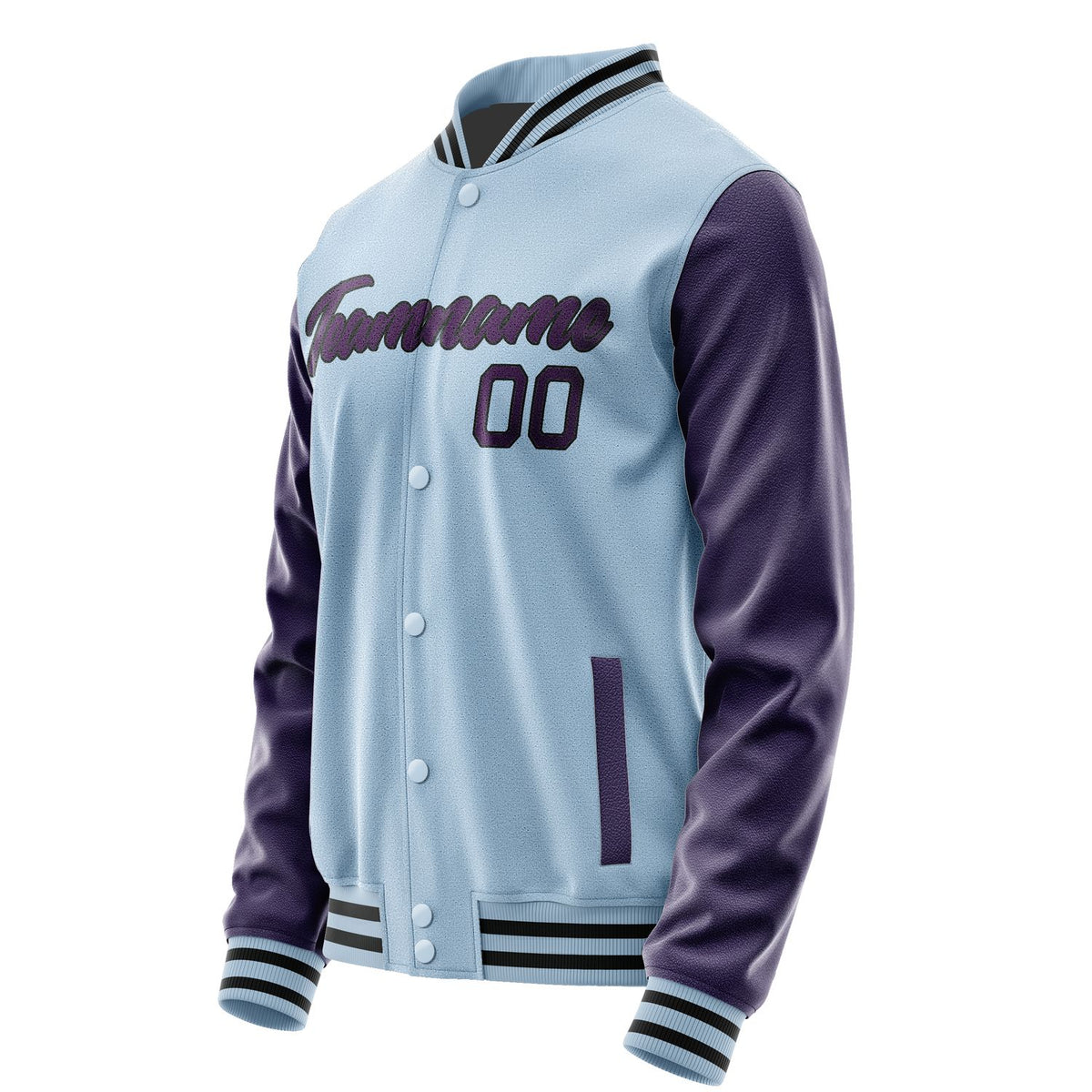 Custom Light Blue Purple Jacket JA0808070817B21707