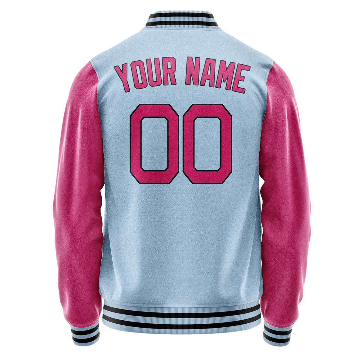 Custom Light Blue Pink Jacket JA0808130817B21713