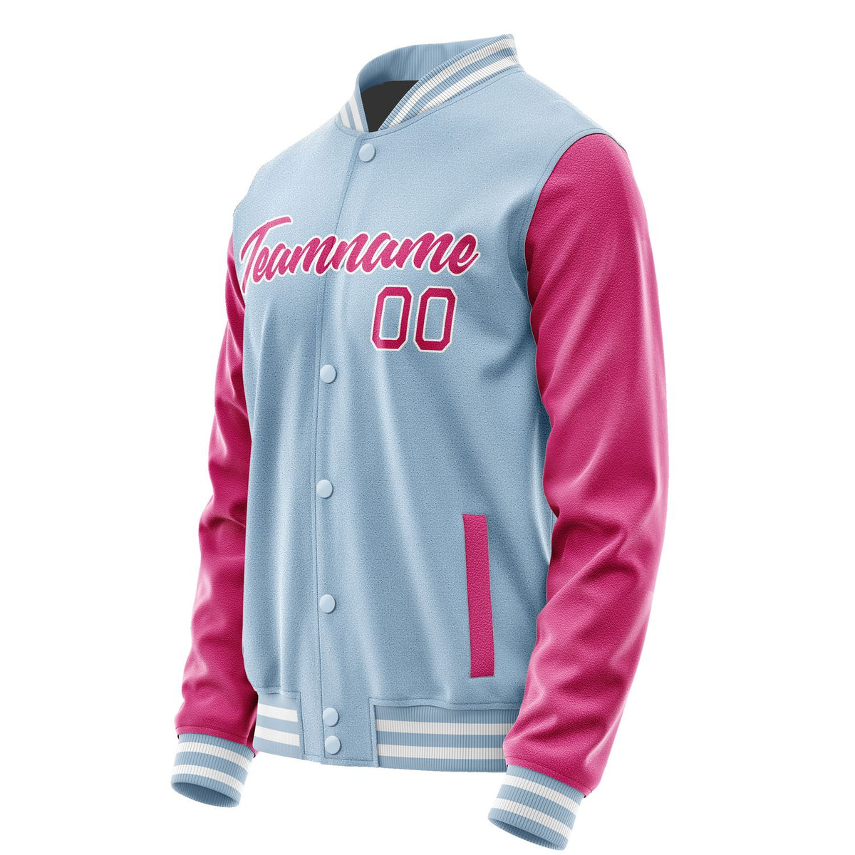 Custom Light Blue Pink Jacket JA0808130818B21813