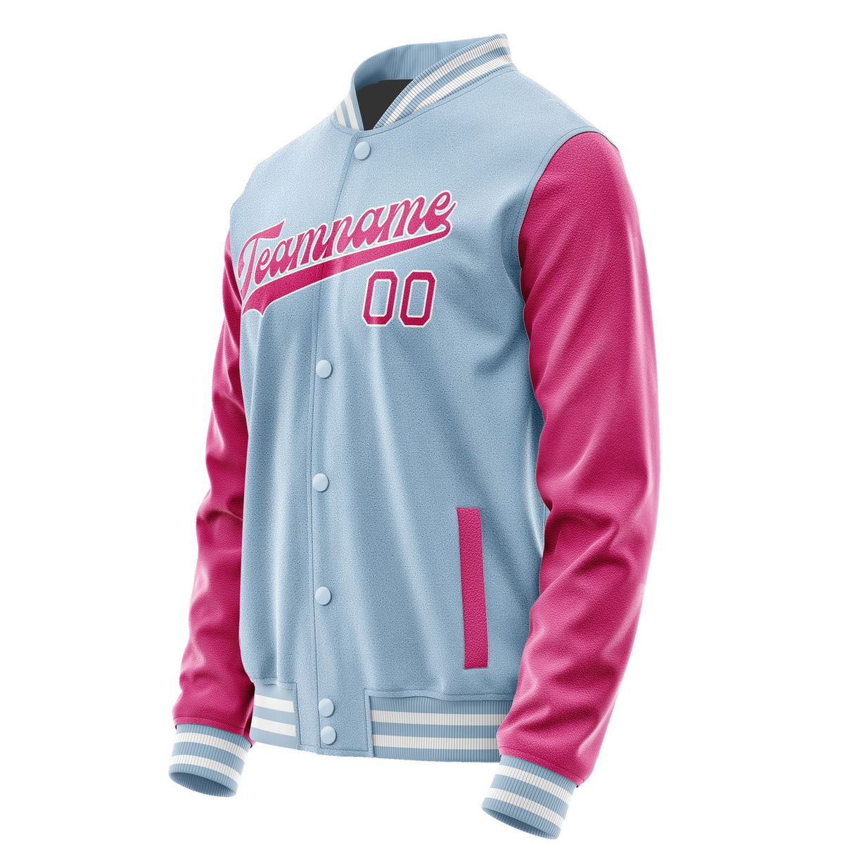 Custom Light Blue Pink Jacket JA0808130818B31813