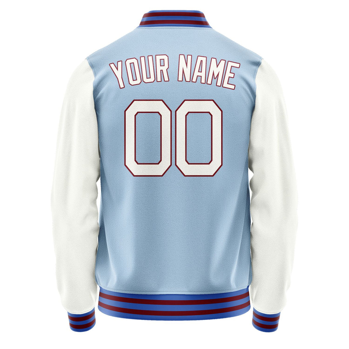 Custom Light Blue White Jacket JA0808180915B21518