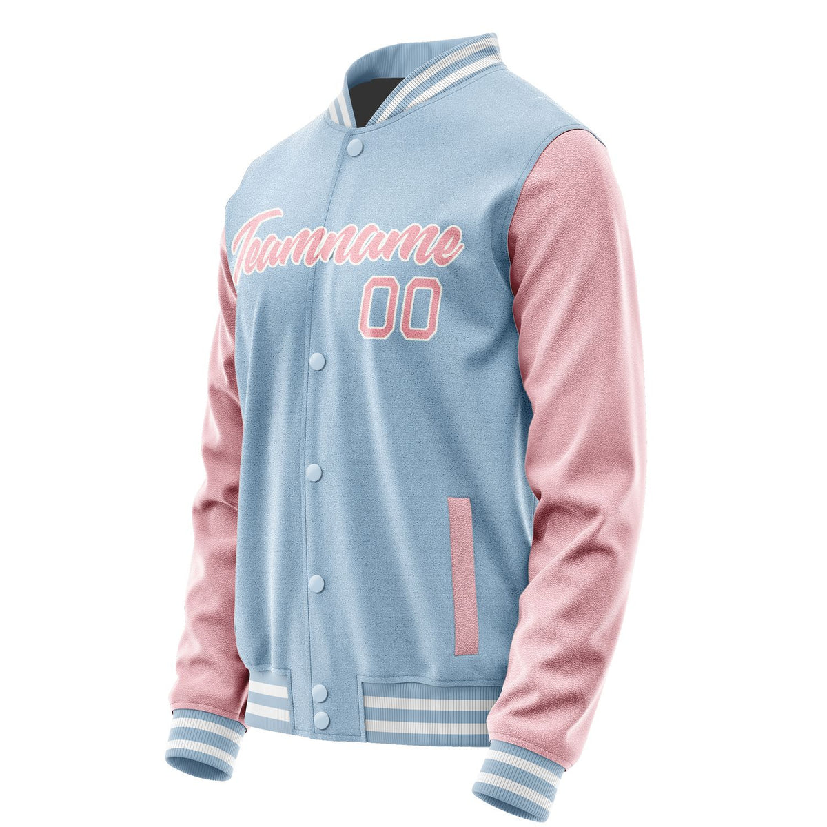 Custom Light Blue Light Pink Jacket JA0808210818B21821