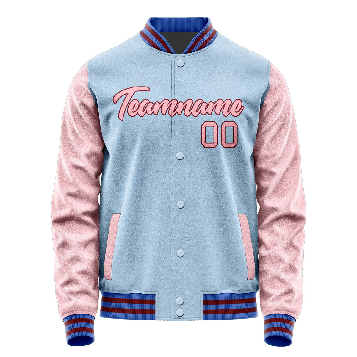 Custom Light Blue Light Pink Jacket JA0808210915B21521