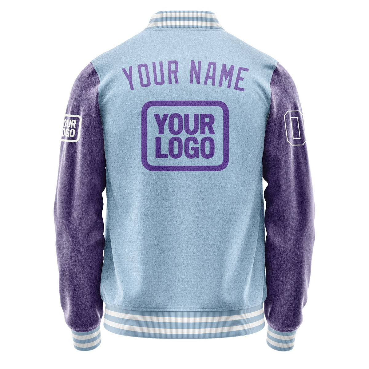 Custom Light Blue Light Purple Jacket JA080823081818232318