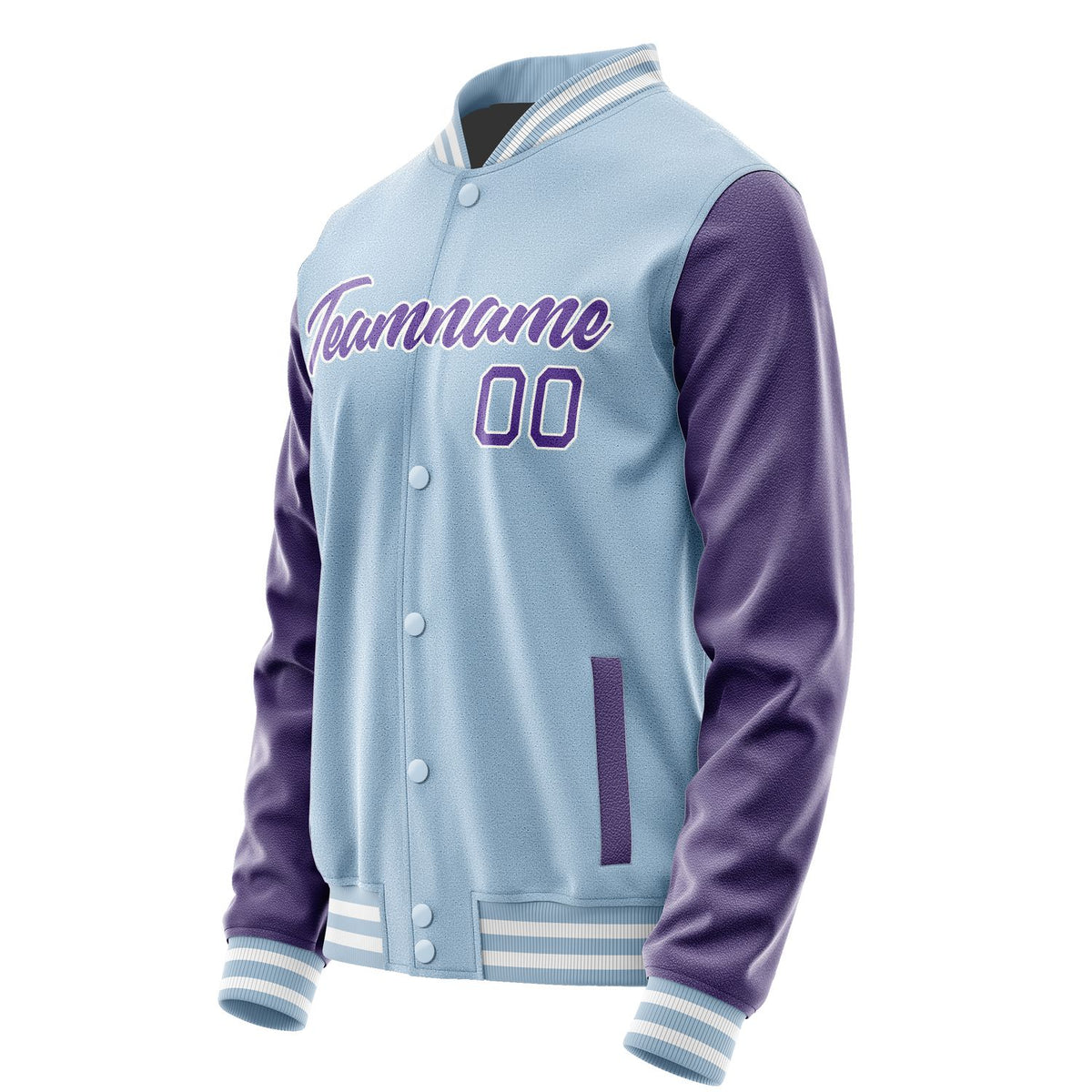 Custom Light Blue Light Purple Jacket JA0808230818B21823