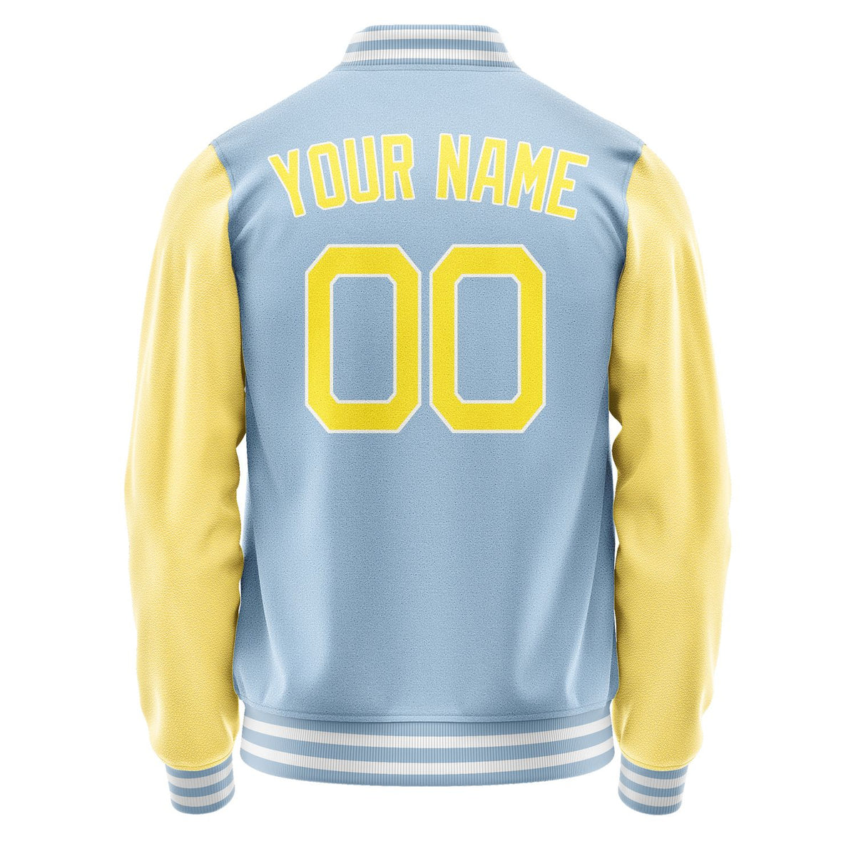 Custom Light Blue Light Yellow Jacket JA0808260818B21826