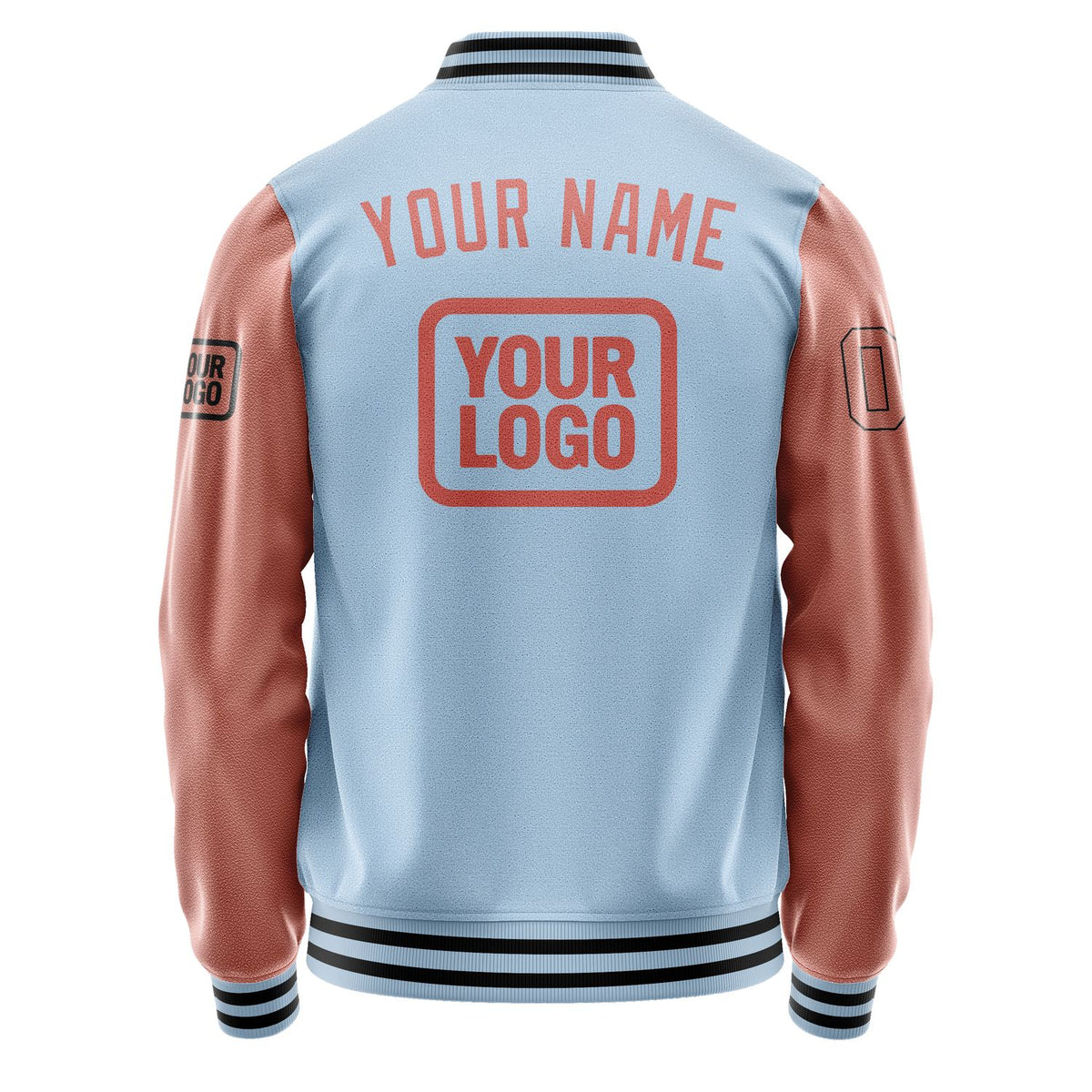 Custom Light Blue Copper Rose Jacket JA080829081717292917