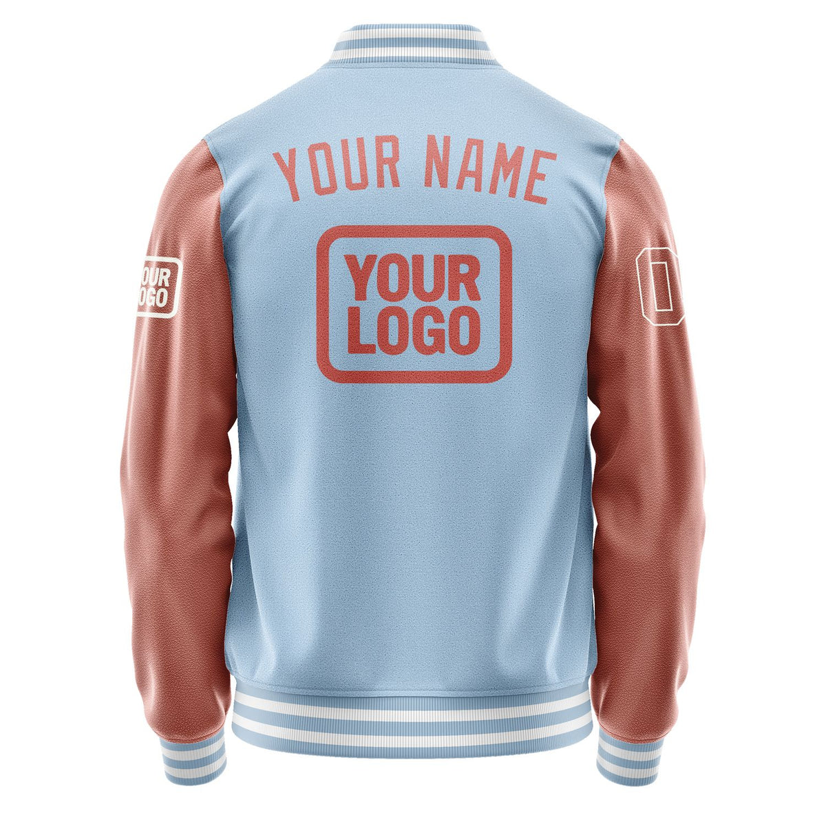 Custom Light Blue Copper Rose Jacket JA080829081818292918