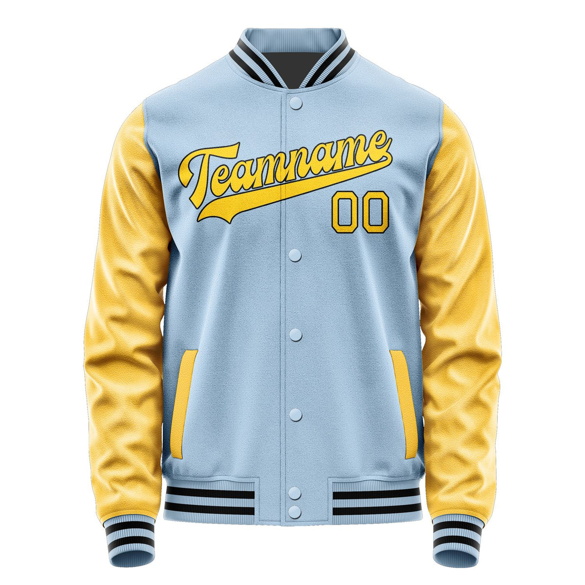 Custom Light Blue Gold Jacket JA0808300817B31730