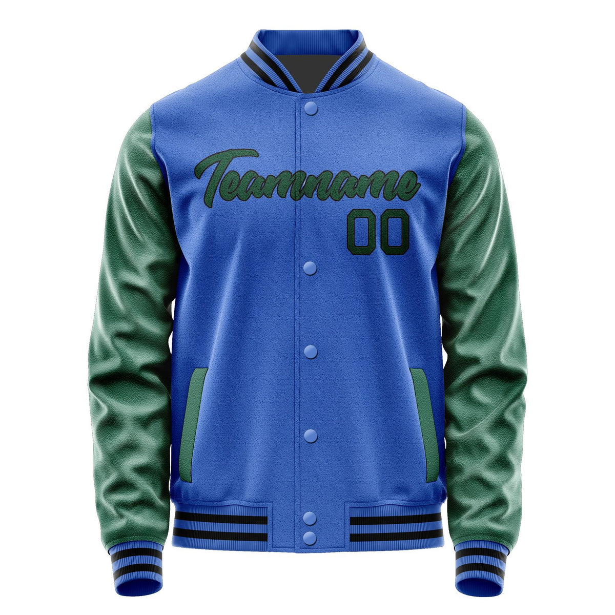 Custom Sky Blue Green Jacket JA0909050917B21705