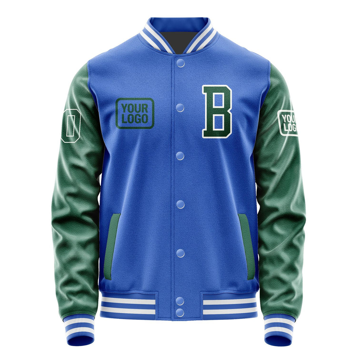 Custom Sky Blue Green Jacket JA090905091818050518