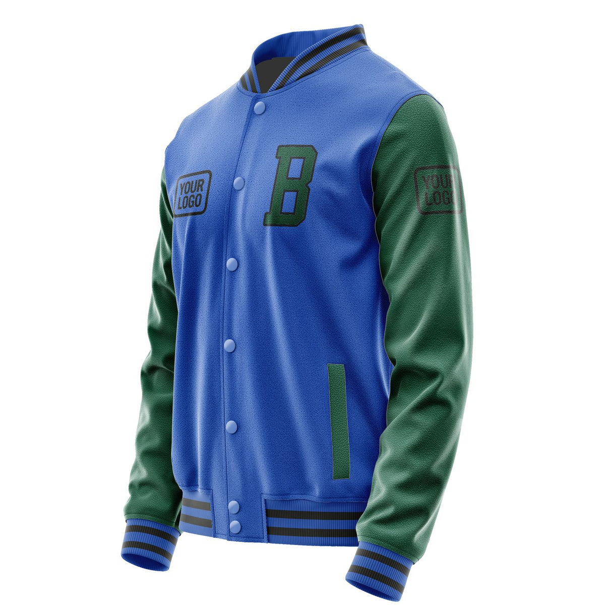 Custom Sky Blue Green Jacket JA090905092017050517