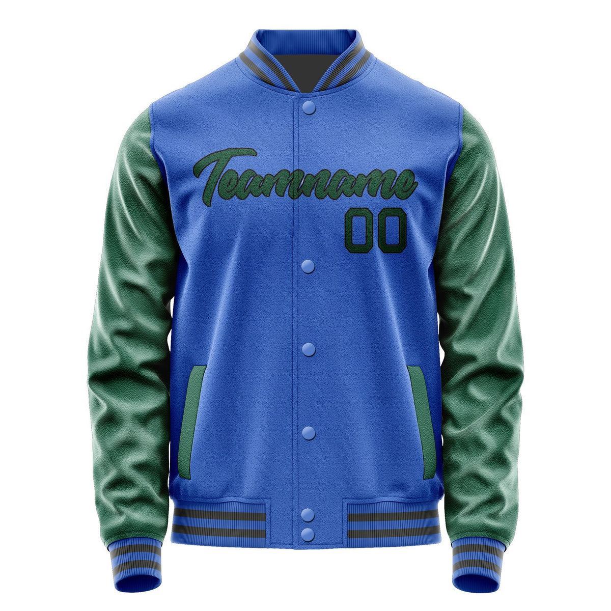 Custom Sky Blue Green Jacket JA0909050920B21705