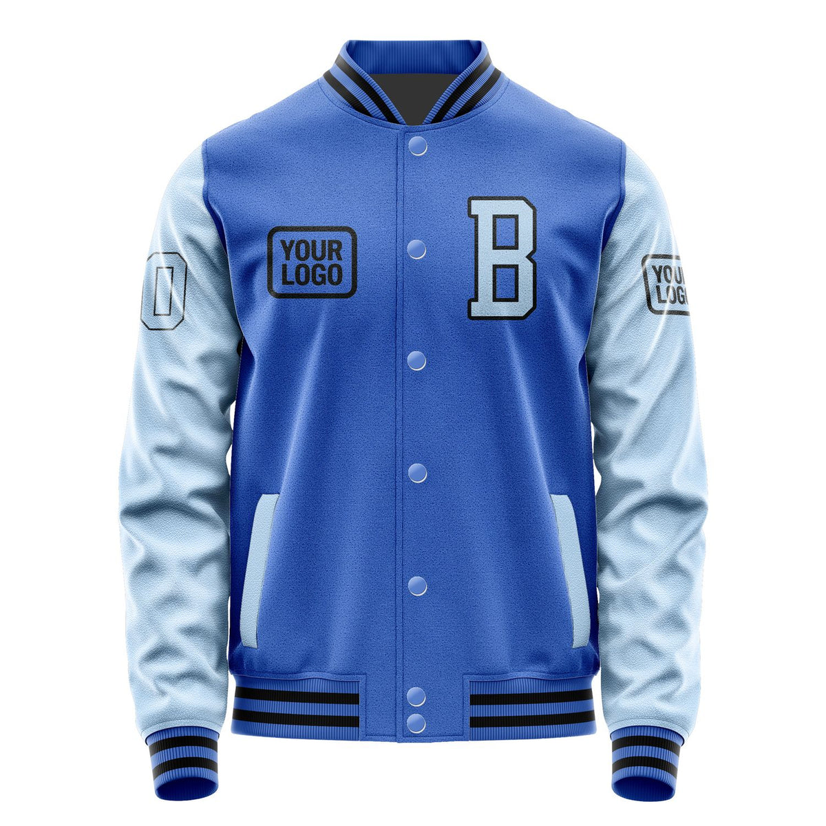 Custom Sky Blue Light Blue Jacket JA090908091717080817