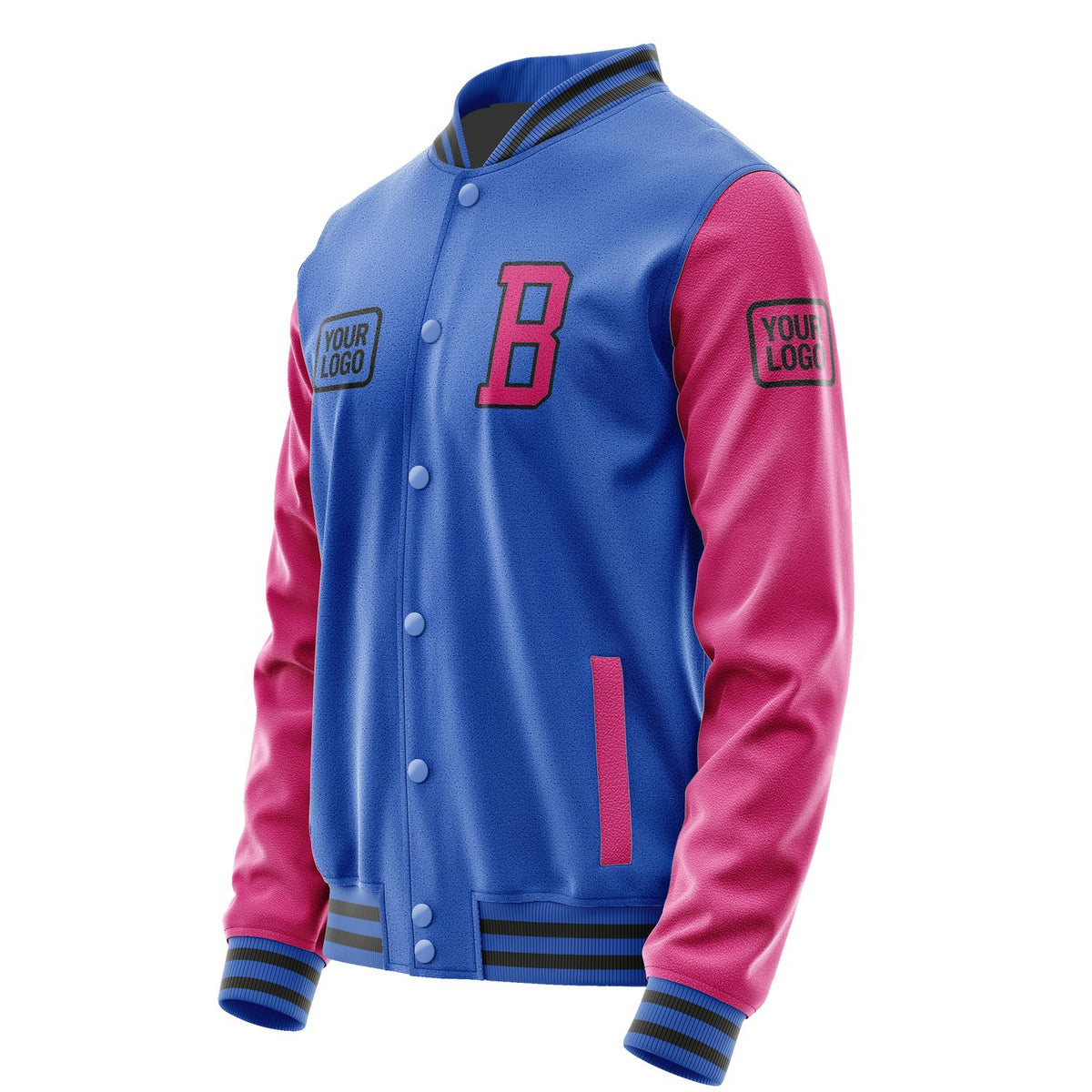 Custom Sky Blue Pink Jacket JA090913092017131317