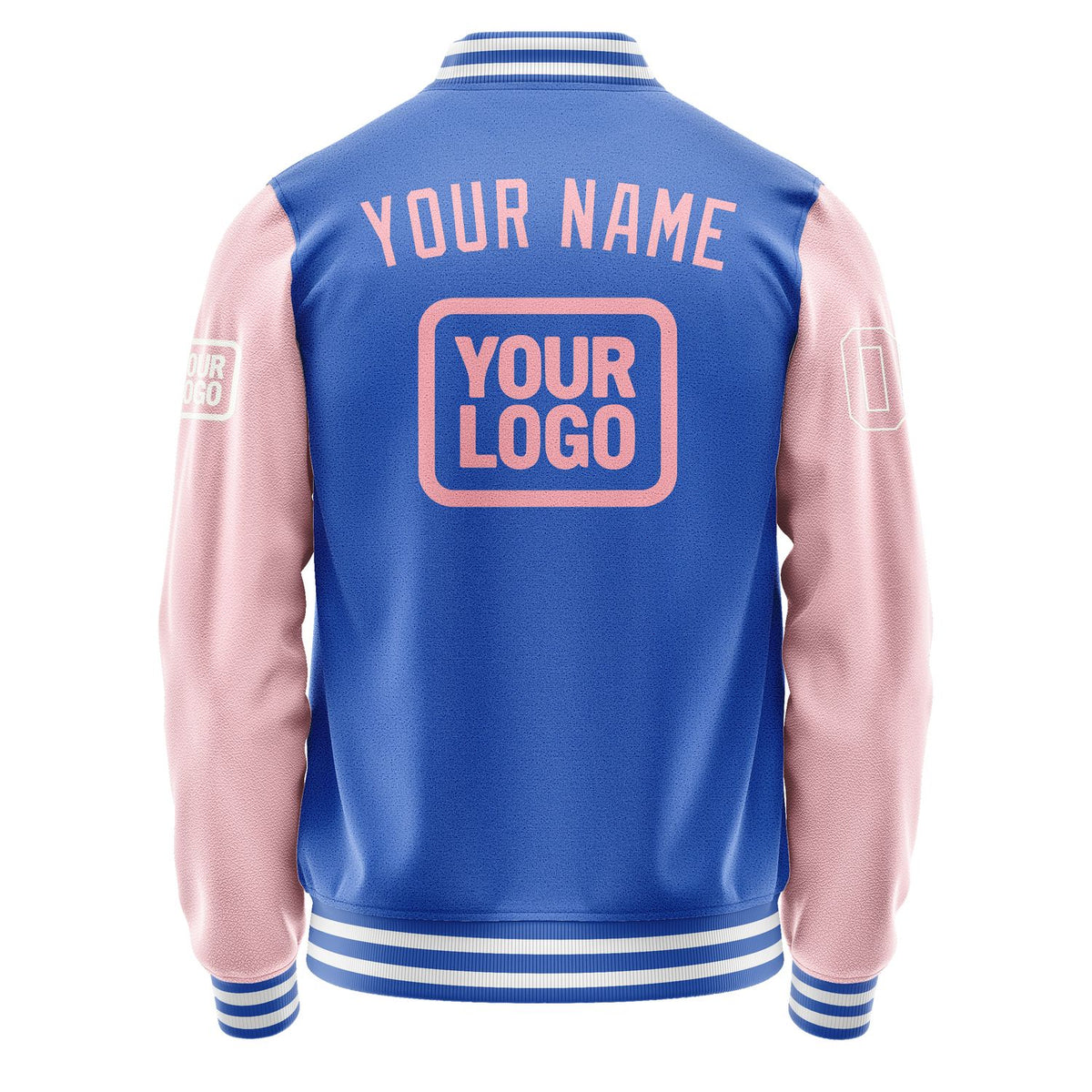 Custom Sky Blue Light Pink Jacket JA090921091818212118