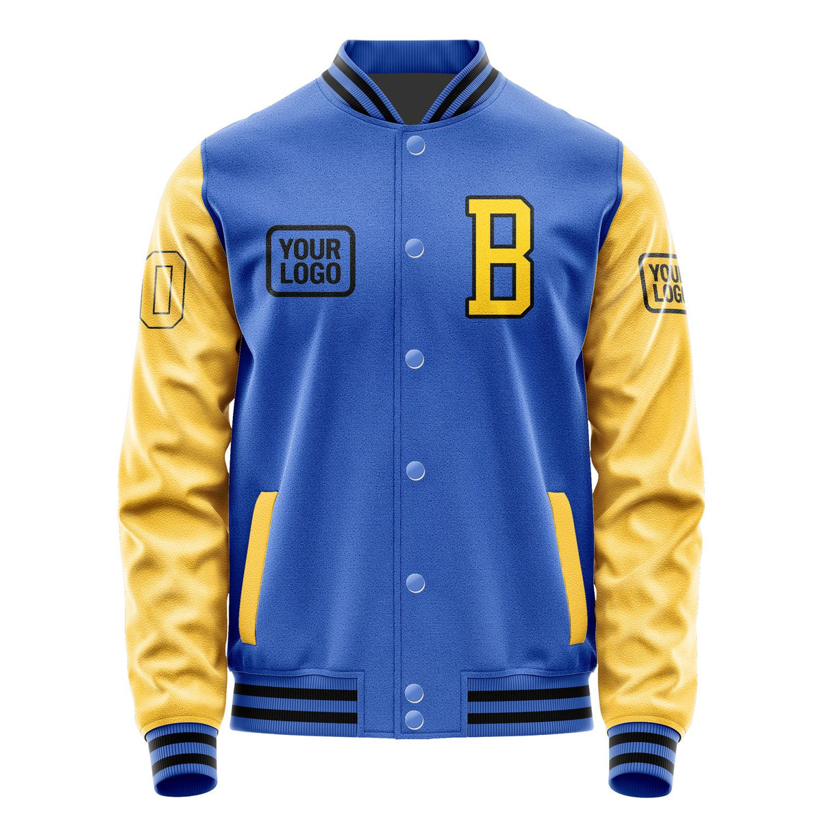 Custom Sky Blue Gold Jacket JA090930091717303017