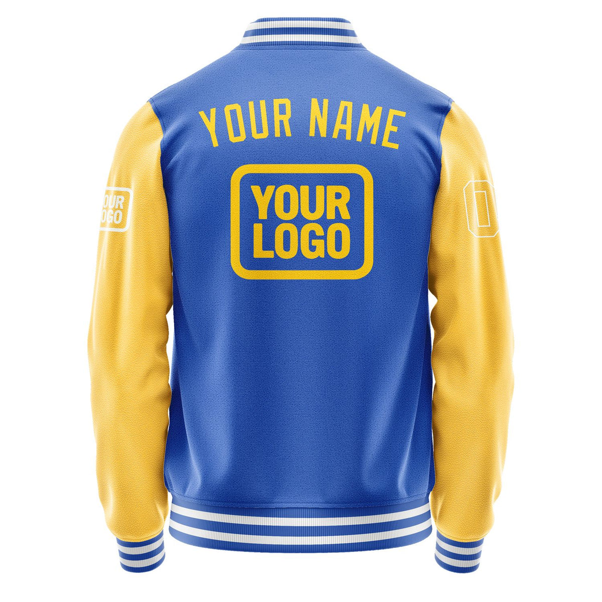 Custom Sky Blue Gold Jacket JA090930091818303018