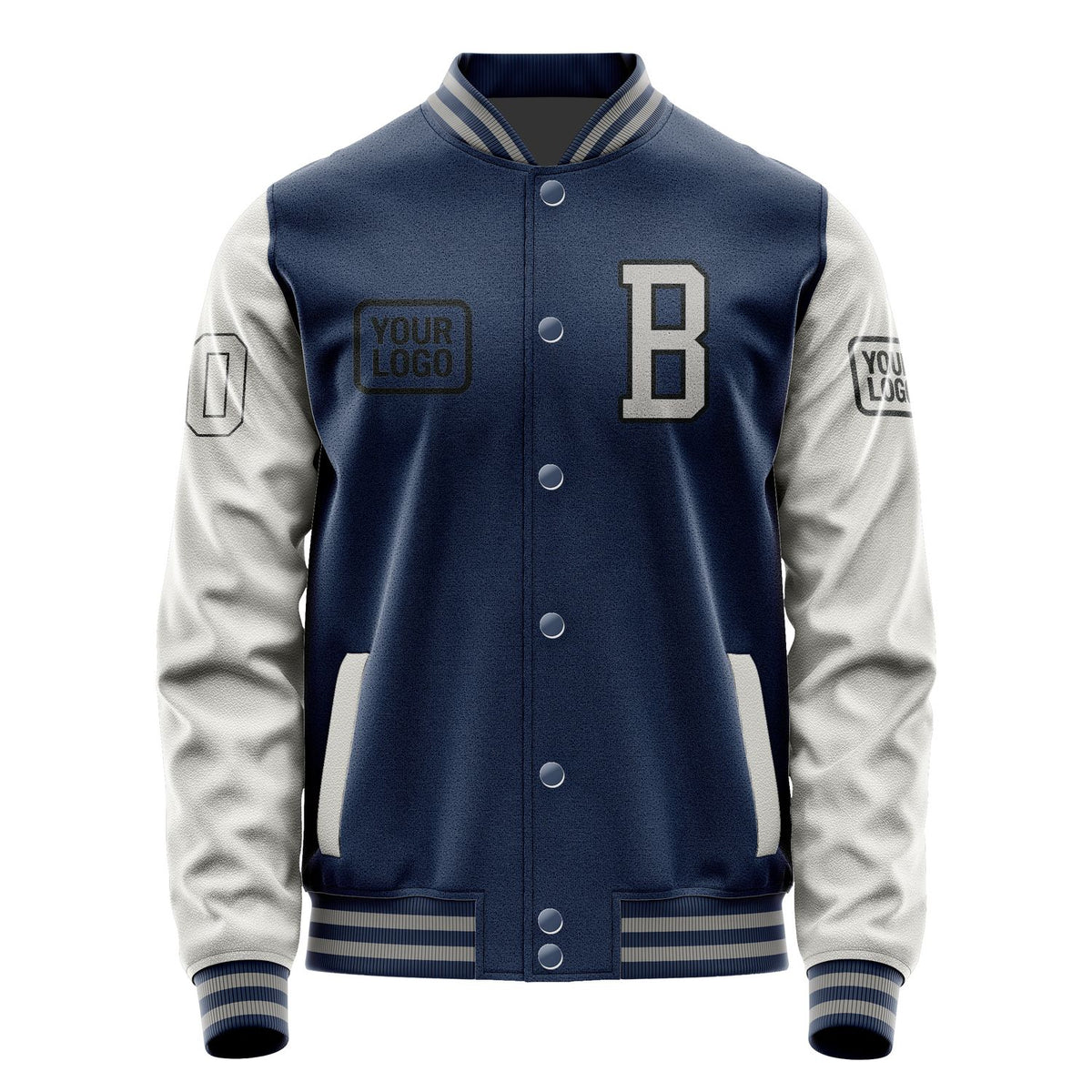 Custom Blue Gray Jacket JA101004100417040417