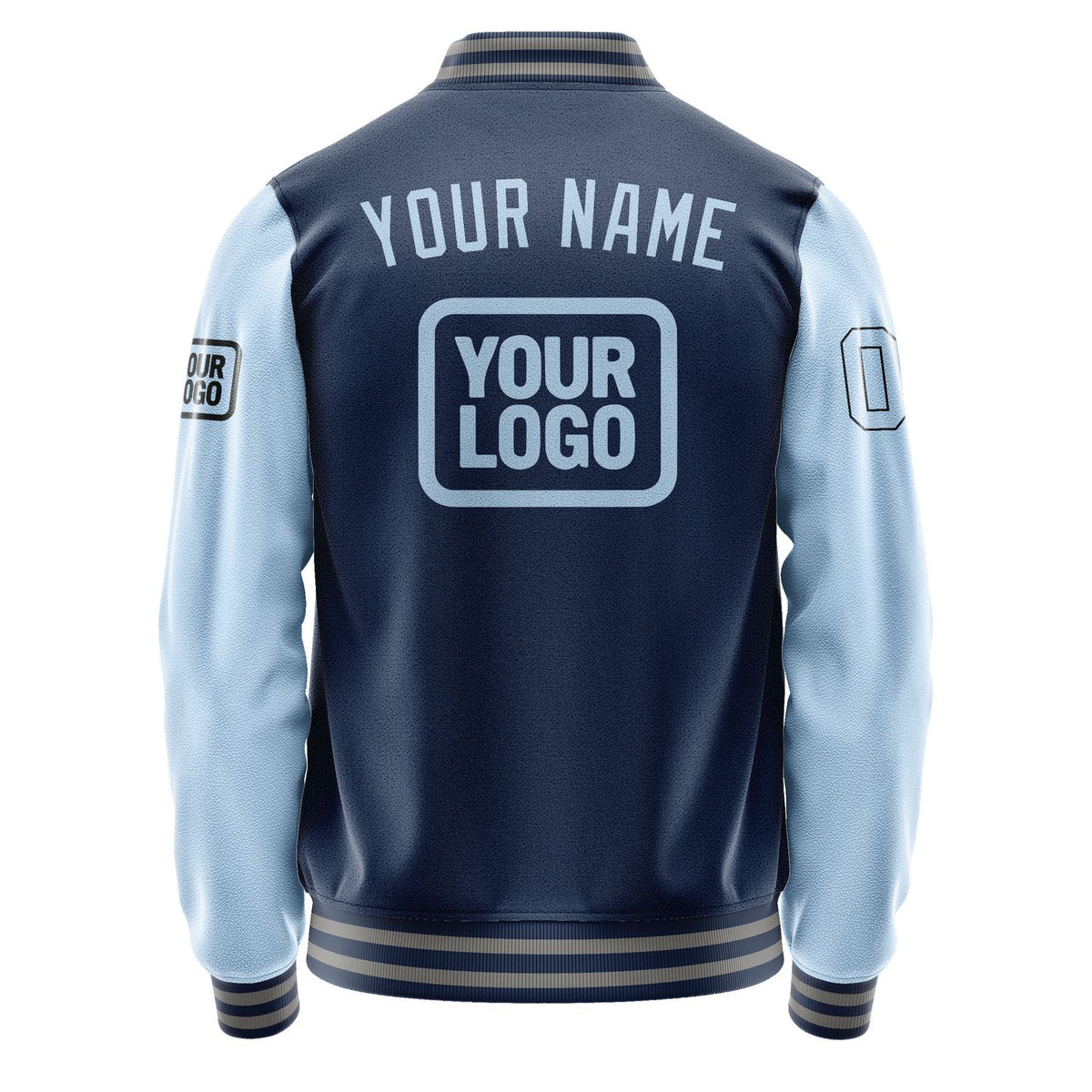 Custom Blue Light Blue Jacket JA101008100417080817