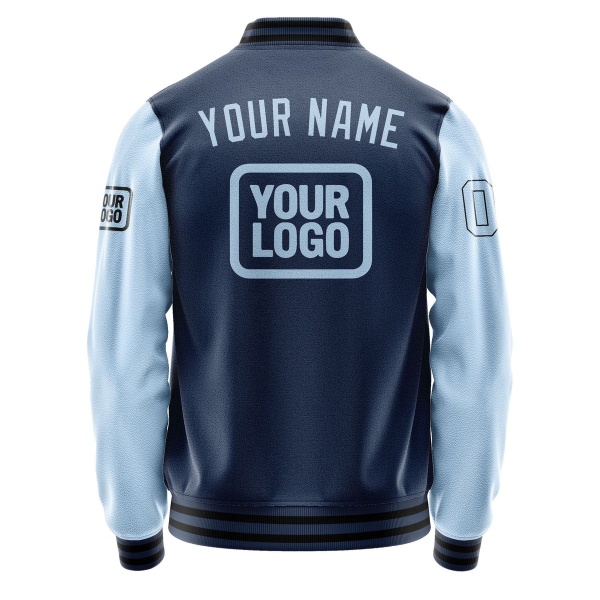 Custom Blue Light Blue Jacket JA101008101717080817