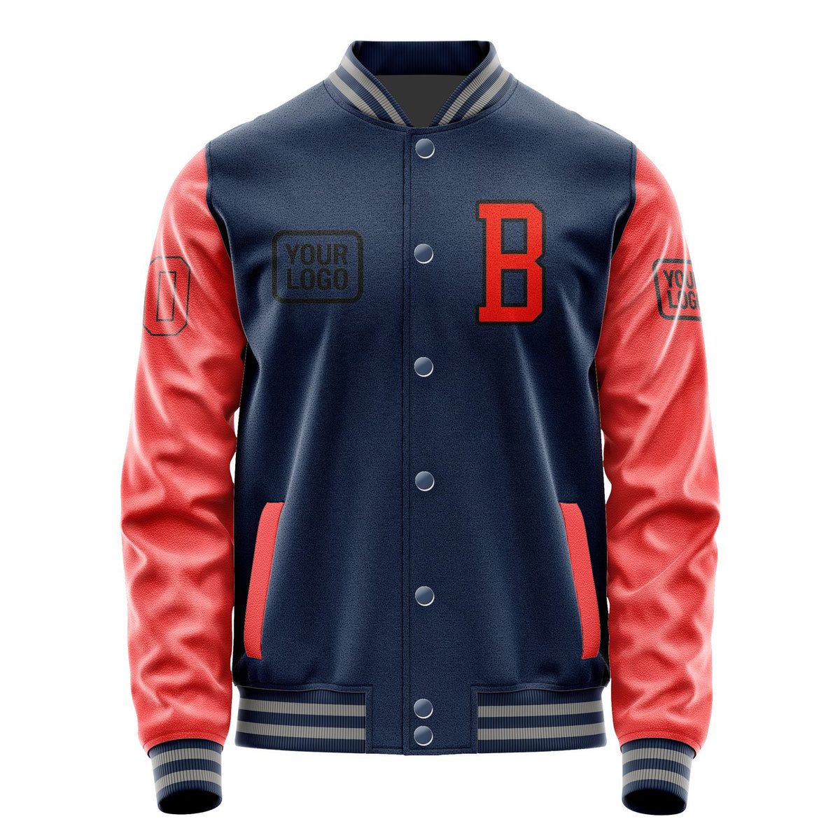 Custom Blue Orange Red Jacket JA101012100417121217