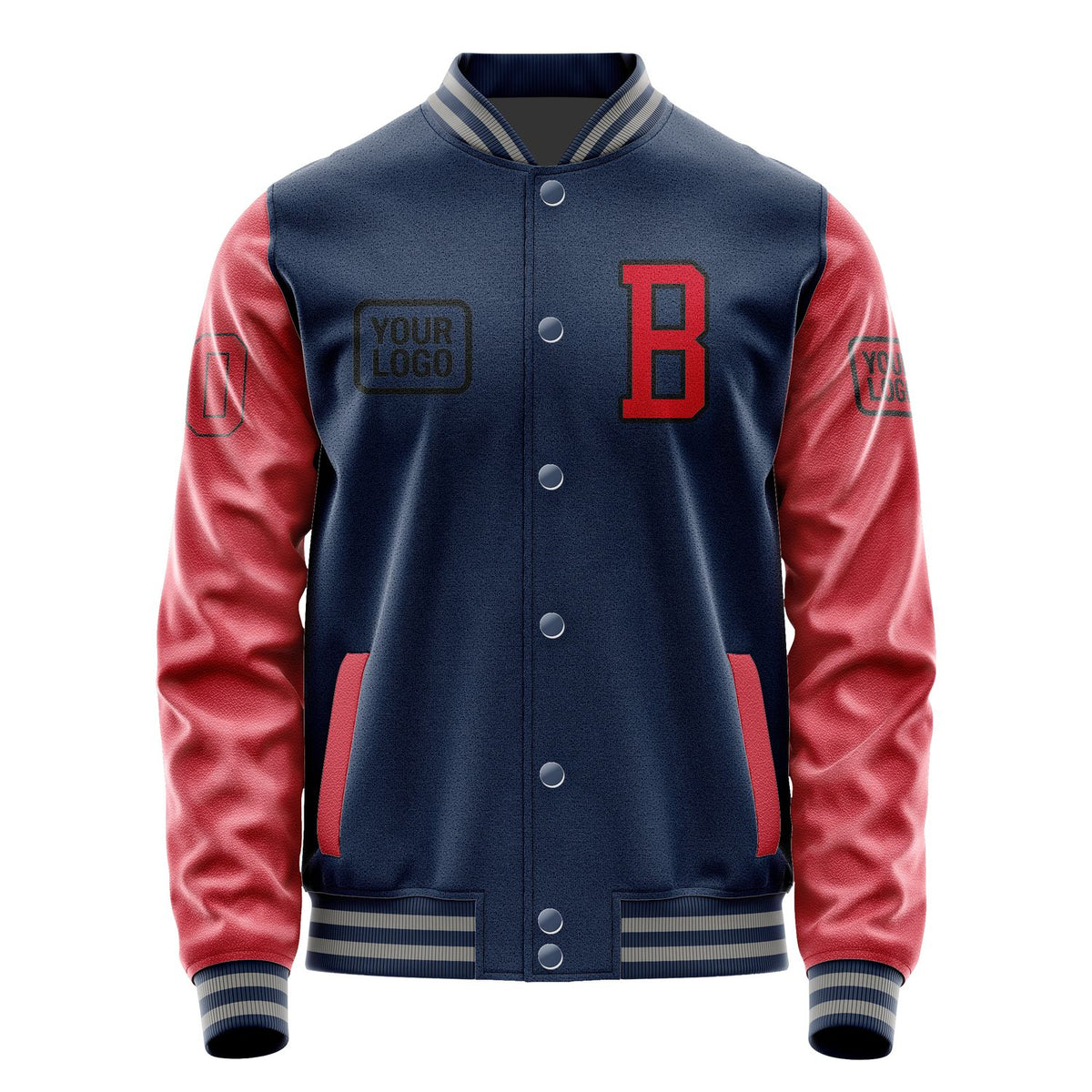 Custom Blue Red Jacket JA101014100417141417