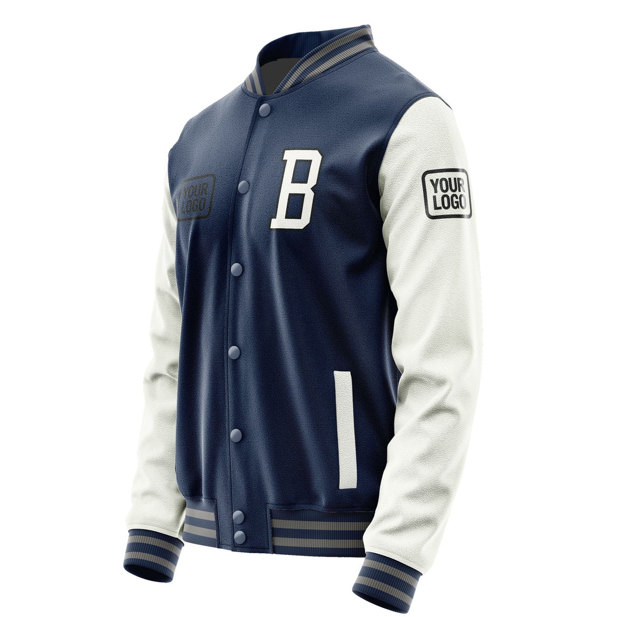 Custom Blue White Jacket JA101018100417181817