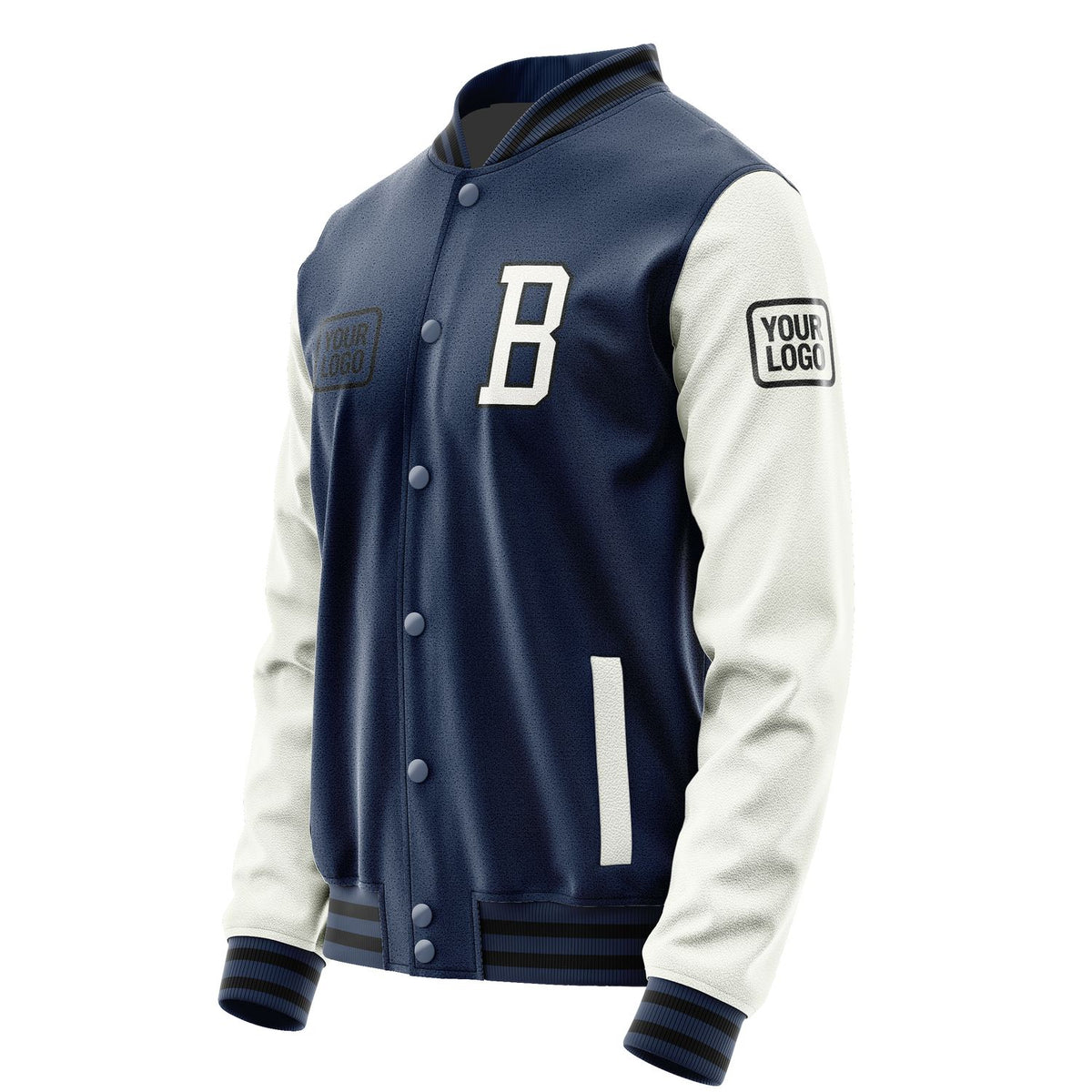 Custom Blue White Jacket JA101018101717181817