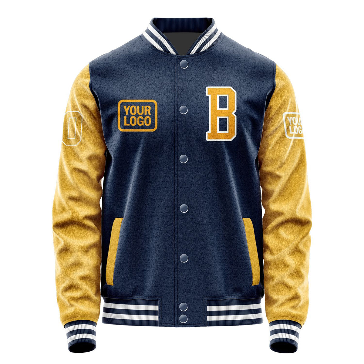 Custom Blue Yellow Jacket JA101019101818191918