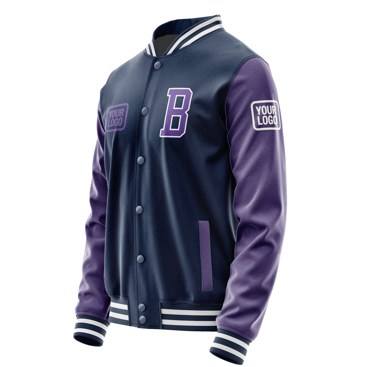 Custom Blue Light Purple Jacket JA101023101818232318