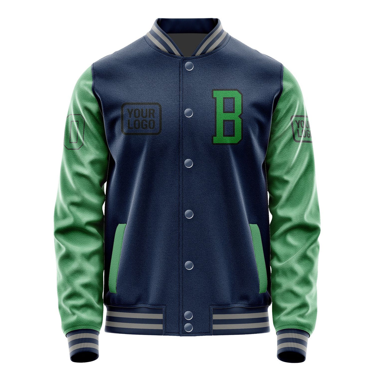 Custom Blue Emerald Green Jacket JA101024100417242417