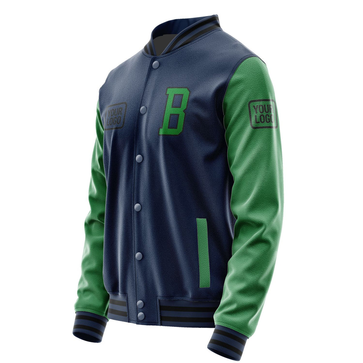 Custom Blue Emerald Green Jacket JA101024101717242417