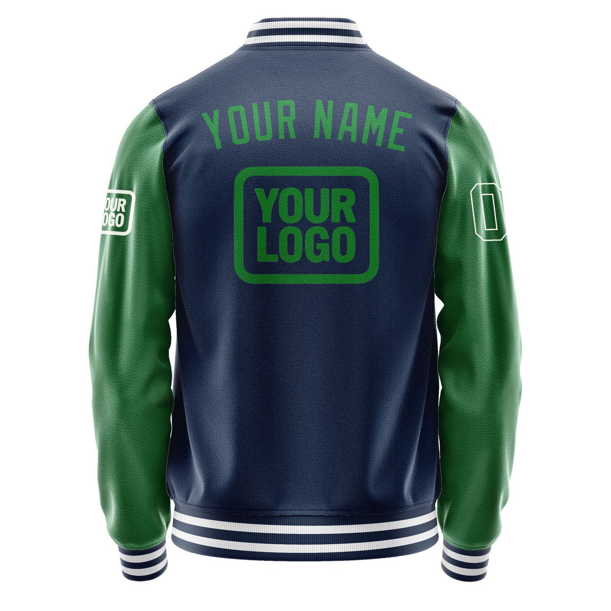 Custom Blue Emerald Green Jacket JA101024101818242418