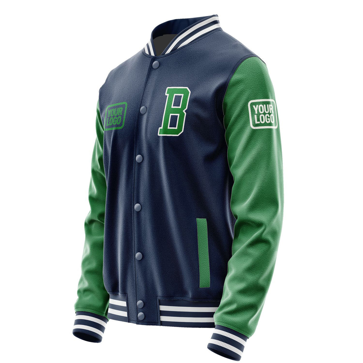 Custom Blue Emerald Green Jacket JA101024101818242418