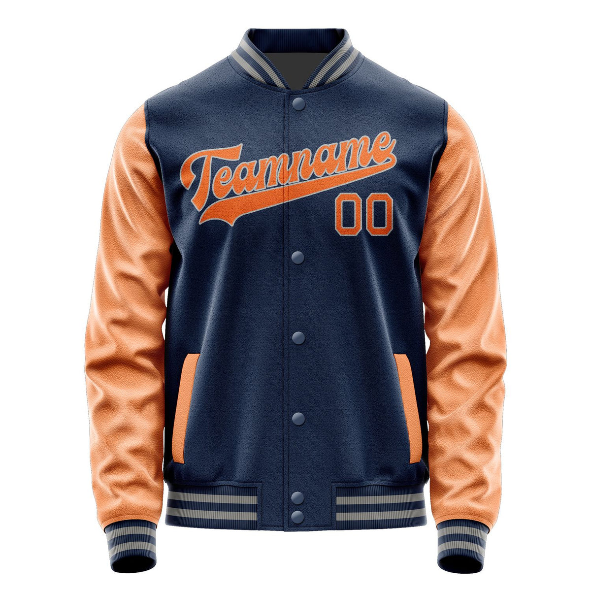 Custom Blue Orange Jacket JA1010281004B30428