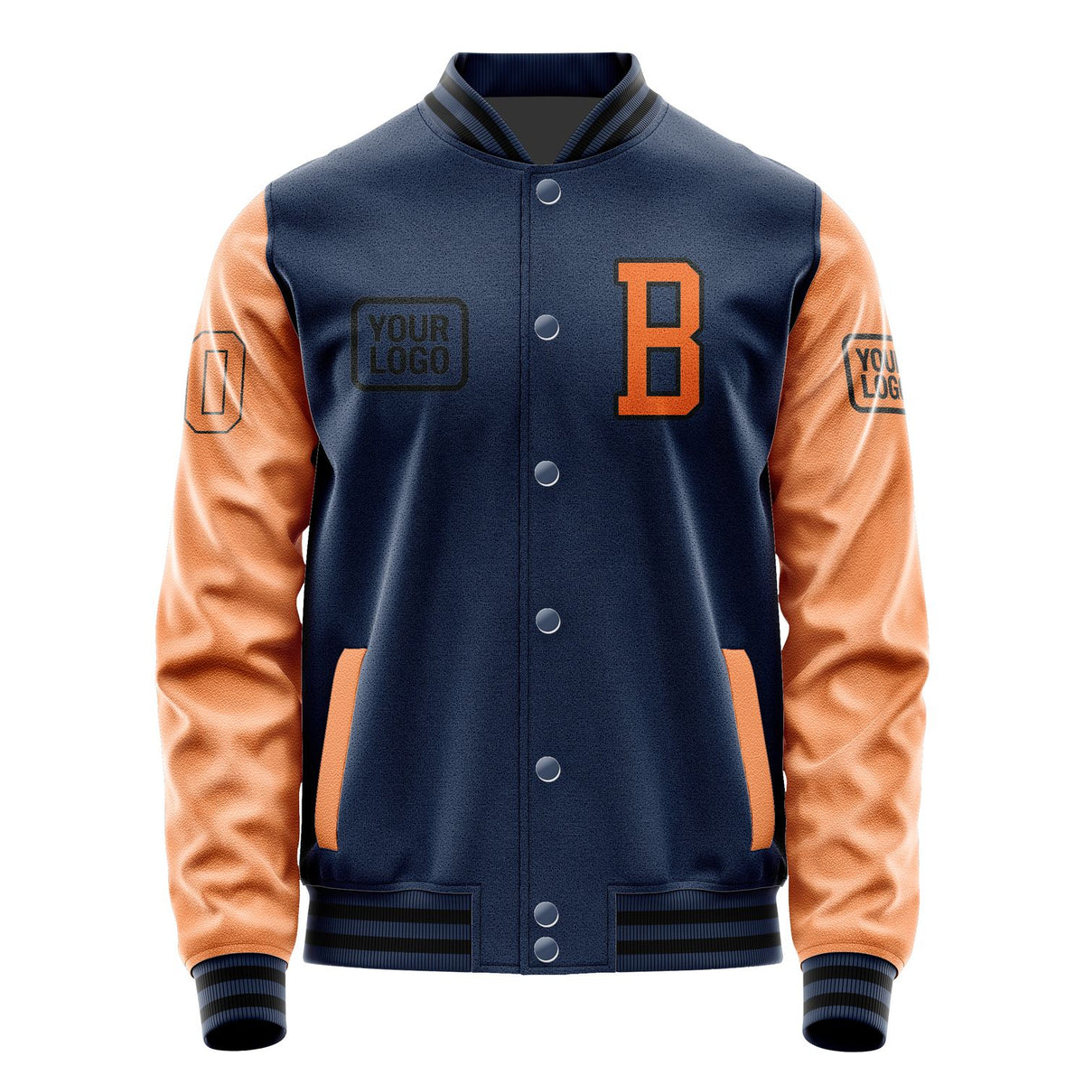 Custom Blue Orange Jacket JA101028101717282817