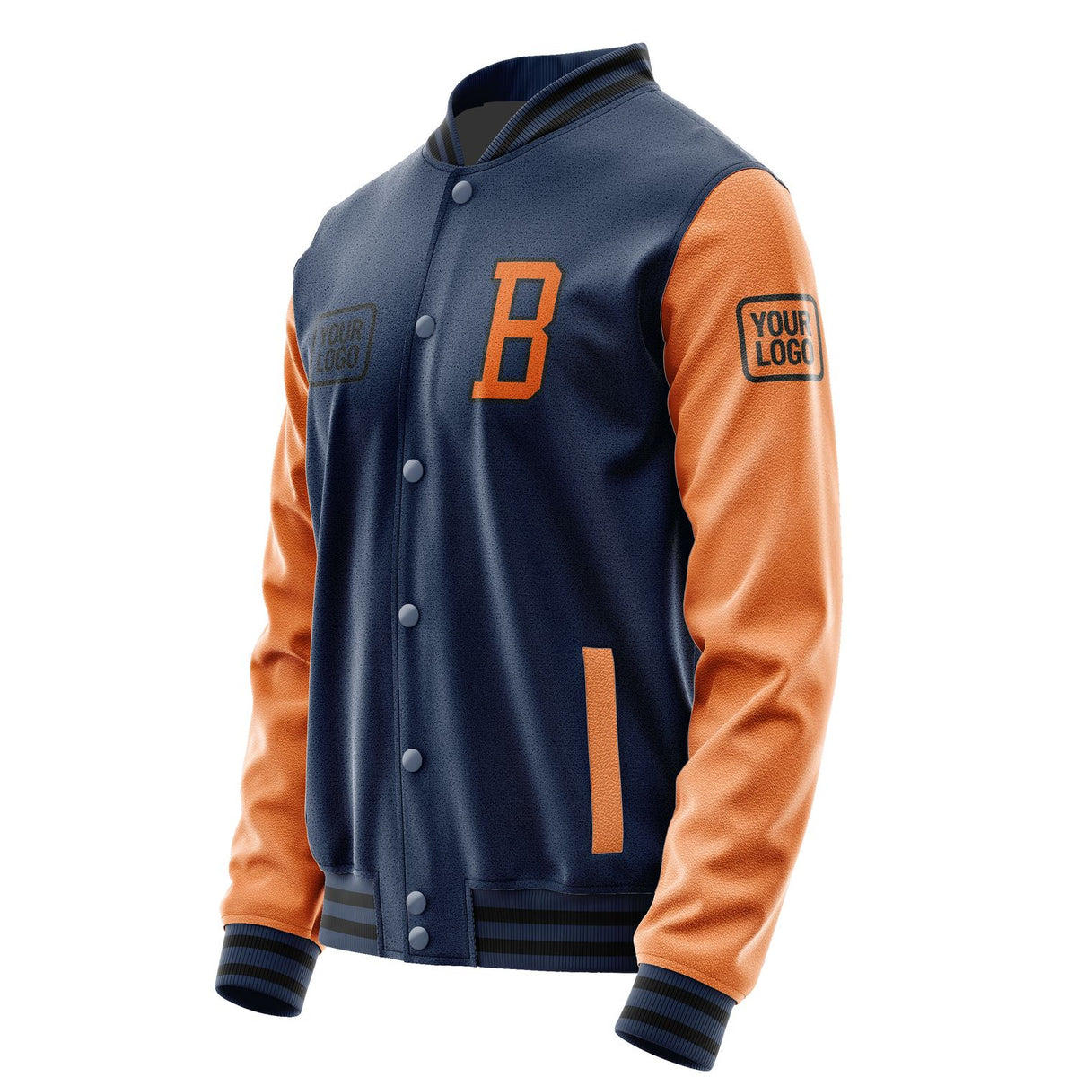 Custom Blue Orange Jacket JA101028101717282817