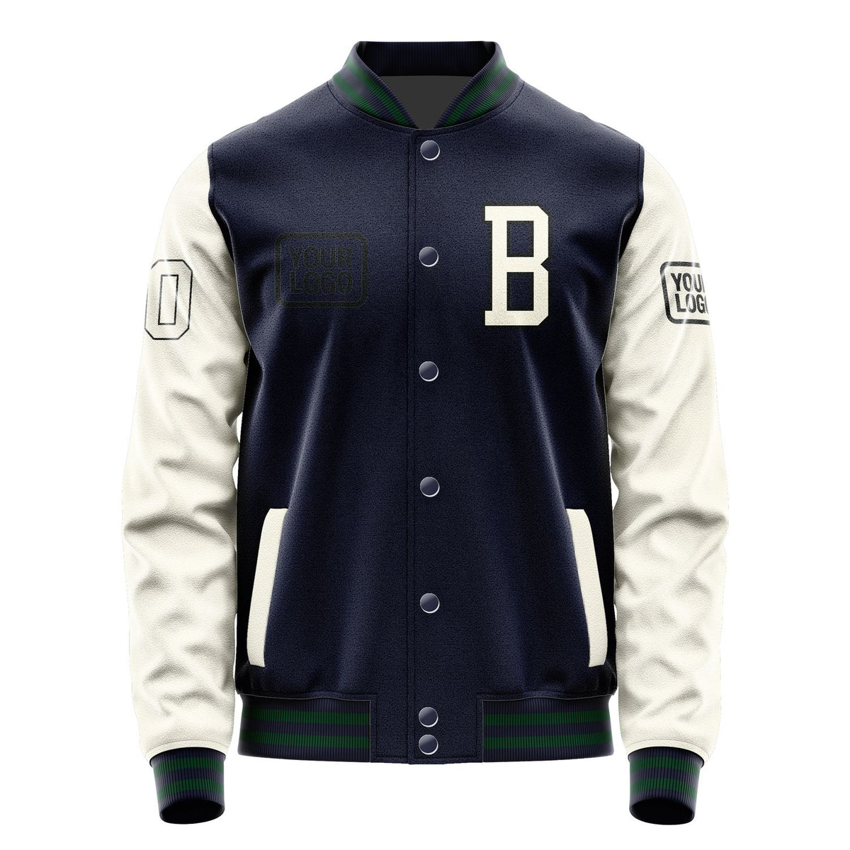 Custom Navy Cream Jacket JA111103110517030317