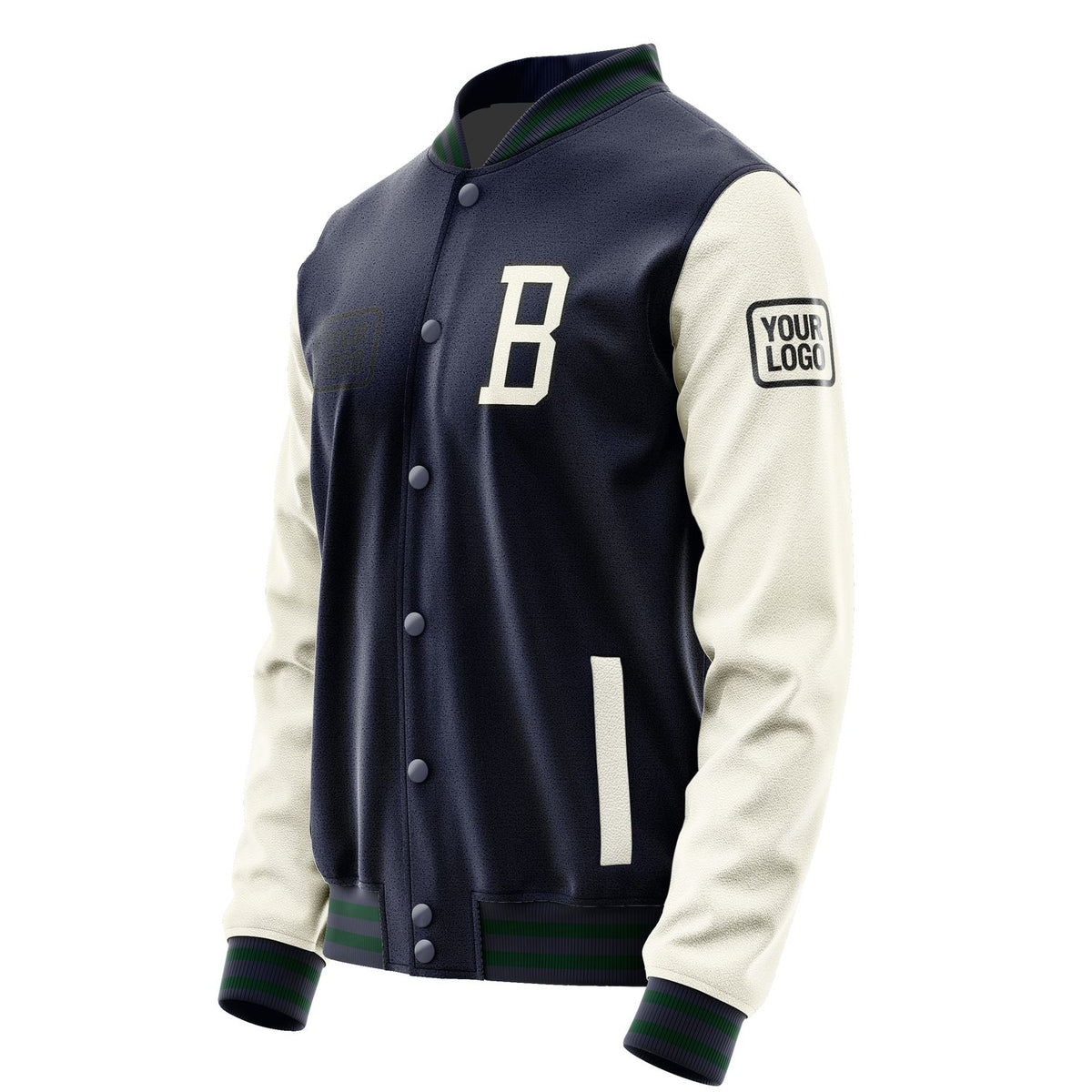 Custom Navy Cream Jacket JA111103110517030317