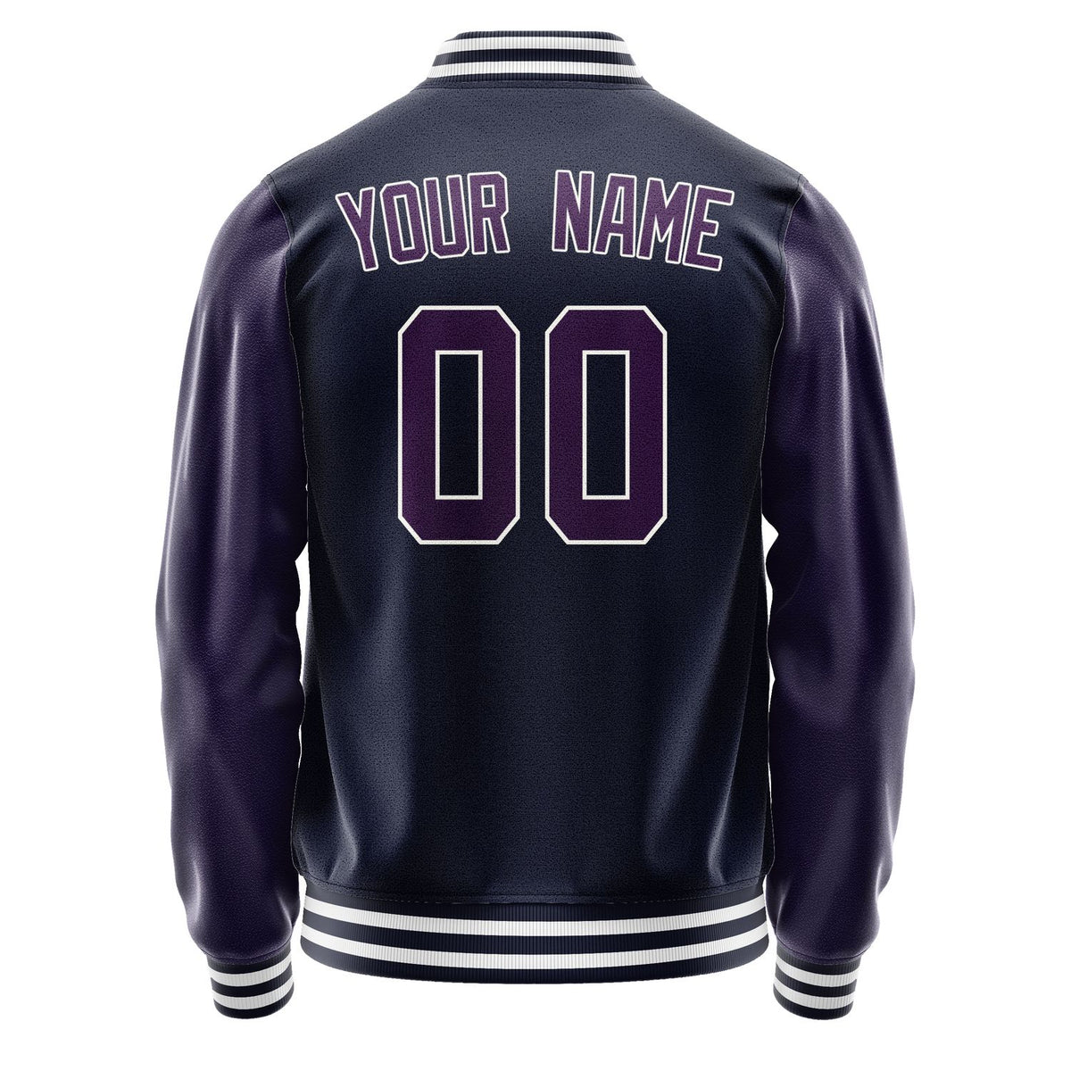 Custom Navy Purple Jacket JA1111071118B31807