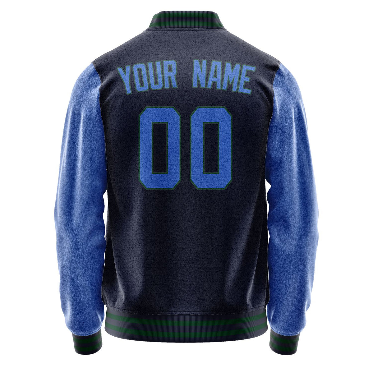 Custom Navy Sky Blue Jacket JA1111091105B30509