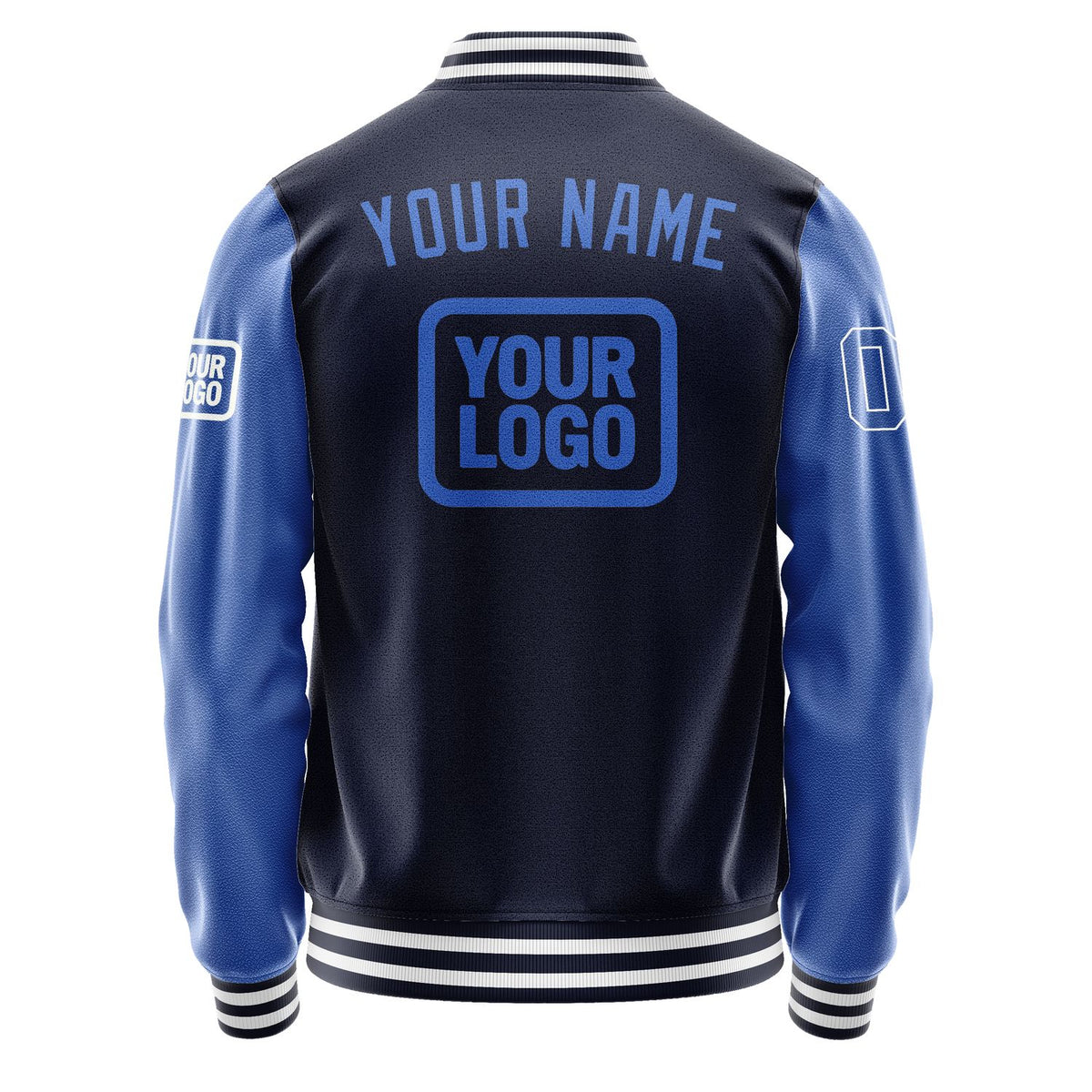 Custom Navy Sky Blue Jacket JA111109111818090918