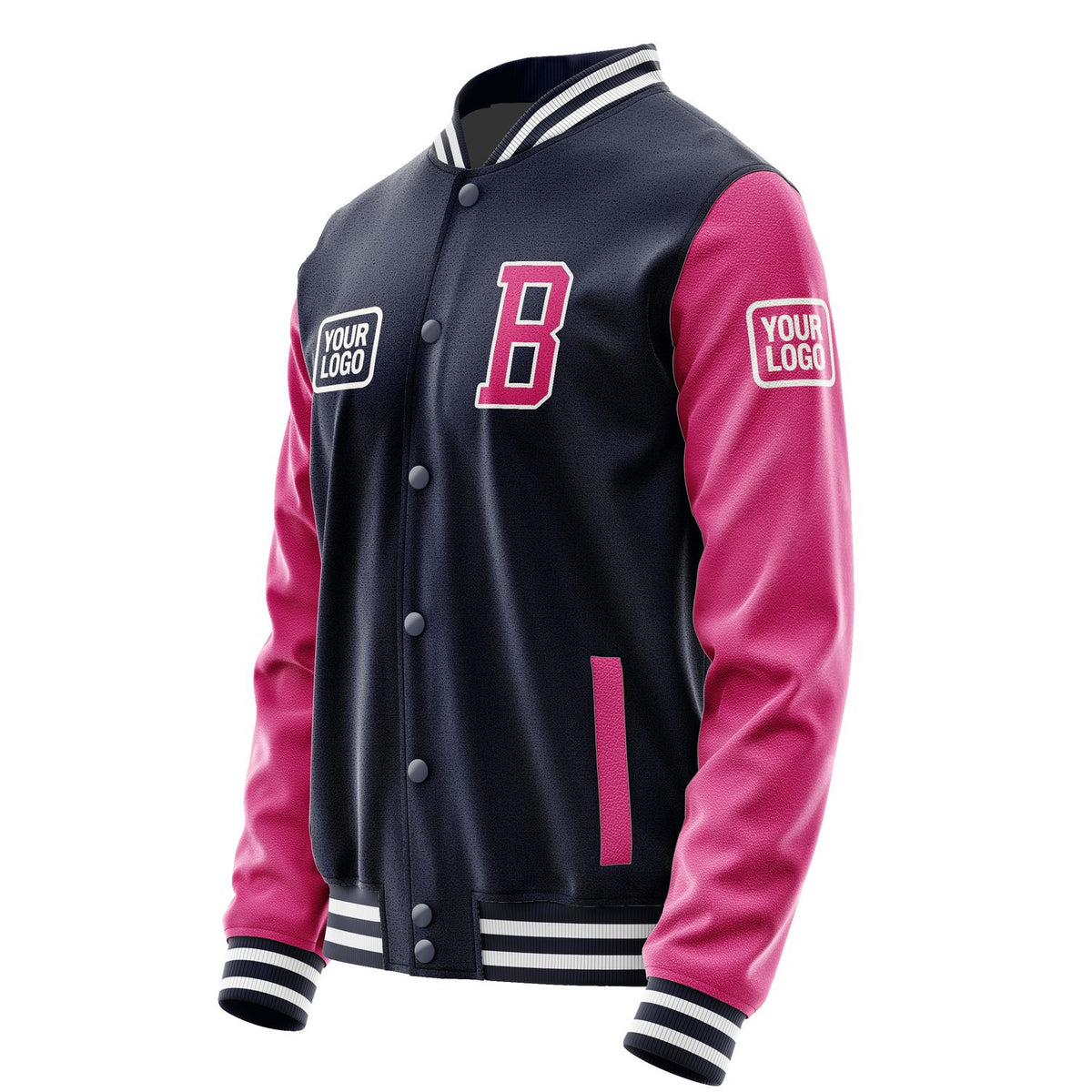 Custom Navy Pink Jacket JA111113111818131318